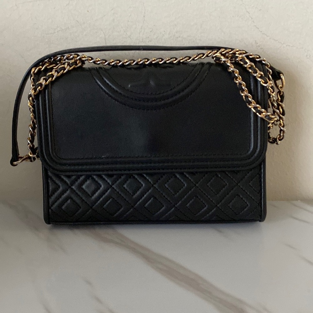 Tory Burch Fleming Small Convertible Black